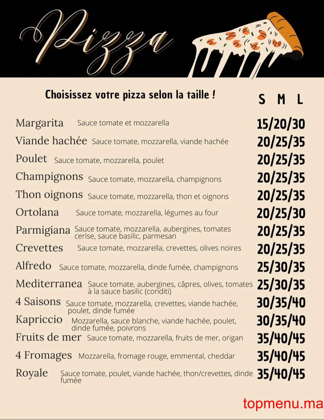 Restaurant Kapriccio Food menu page 3 Kapriccio Food menu page 3