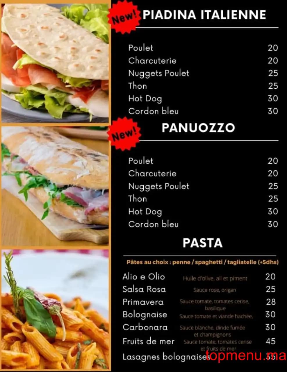 Restaurant Kapriccio Food menu page 4 Kapriccio Food menu page 4