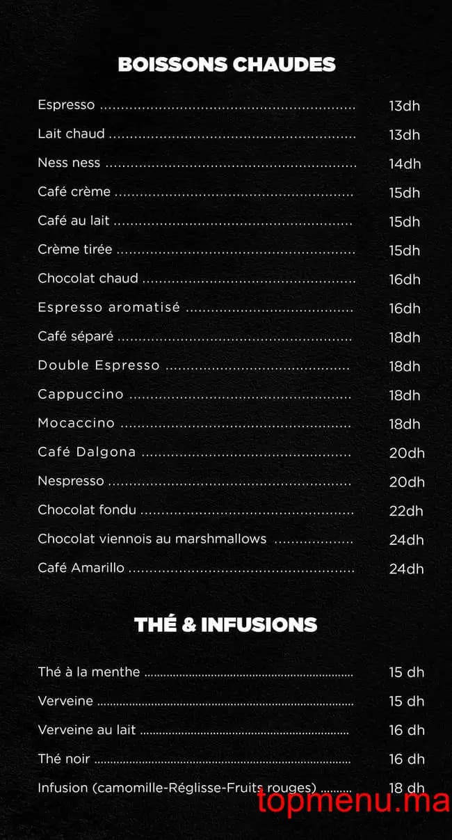 Restaurant Café Amarillo menu page 5 Café Amarillo menu page 5