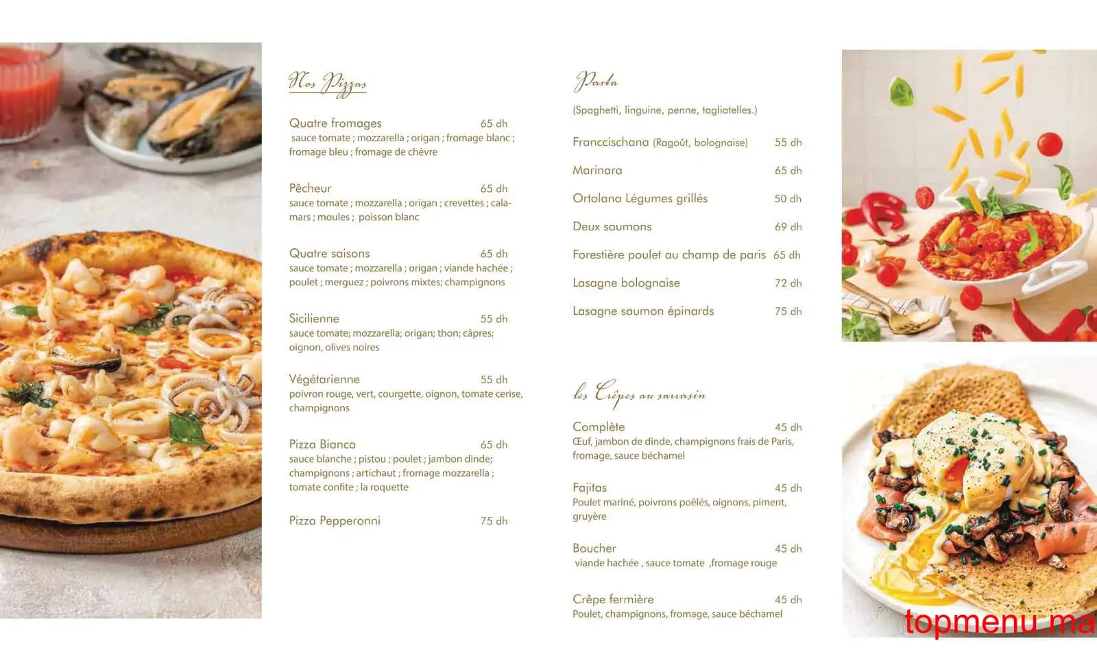 Restaurant La Marlette Guéliz menu page 3 La Marlette Guéliz menu page 3