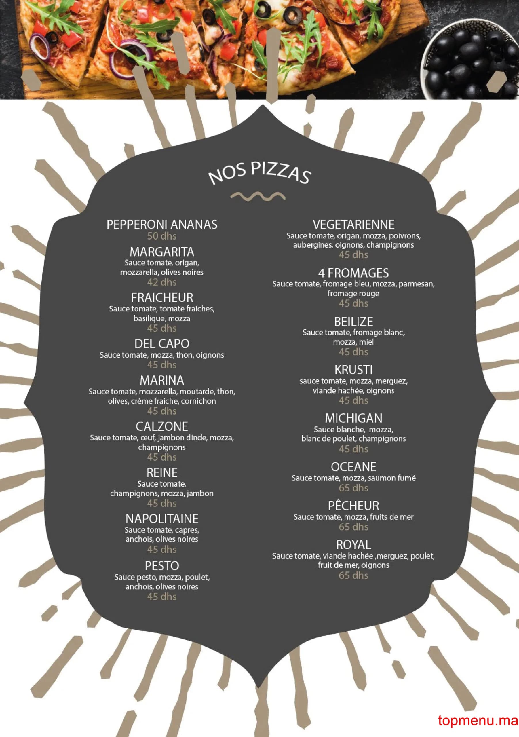 Restaurant Krusti menu page 7 Krusti menu page 7