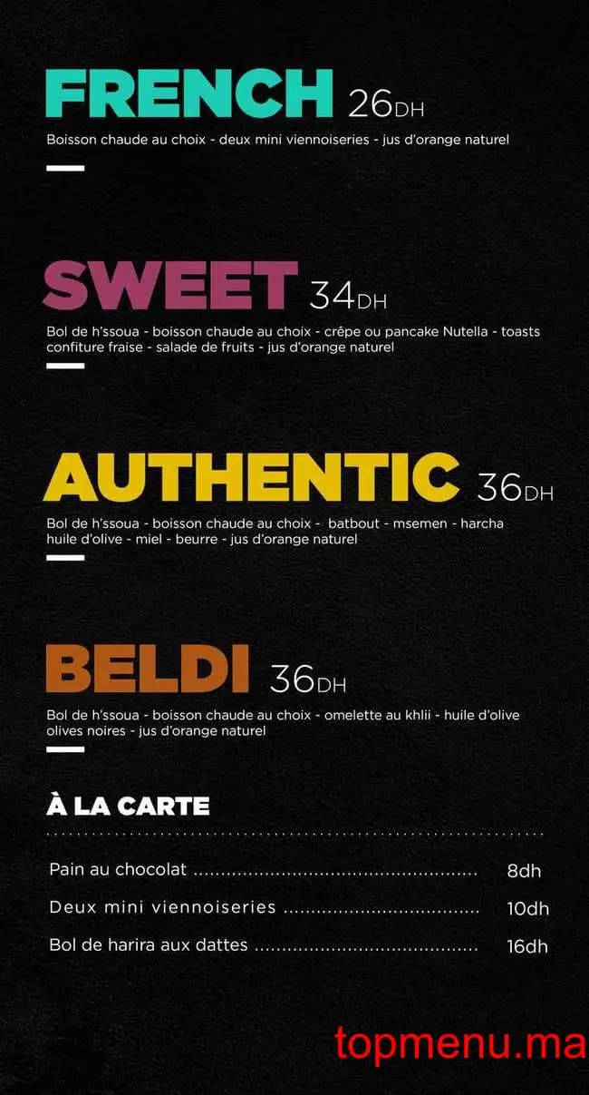 Restaurant Café Amarillo menu page 2 Café Amarillo menu page 2