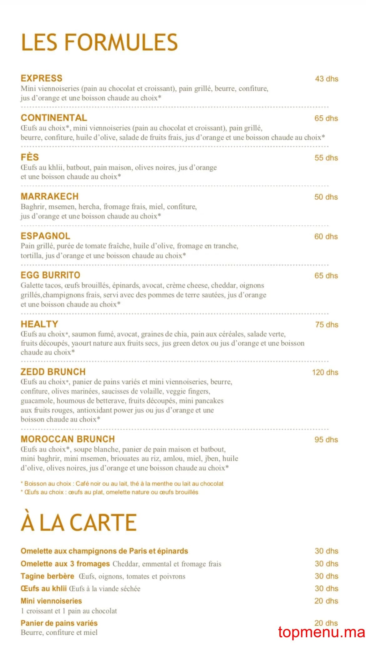 مطعم Zedd قائمة الطعام page 6 Zedd قائمة الطعام page 6