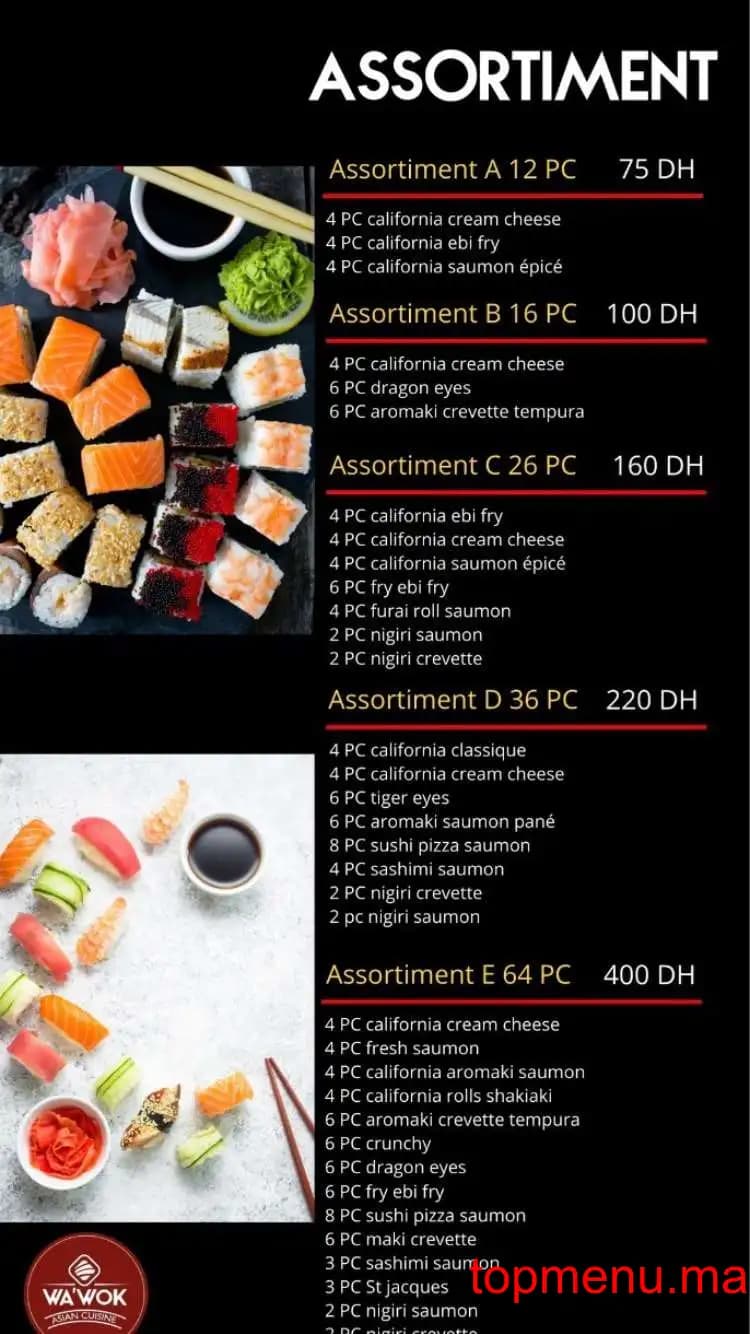 Restaurant Wa’Wok menu page 5 Wa’Wok menu page 5