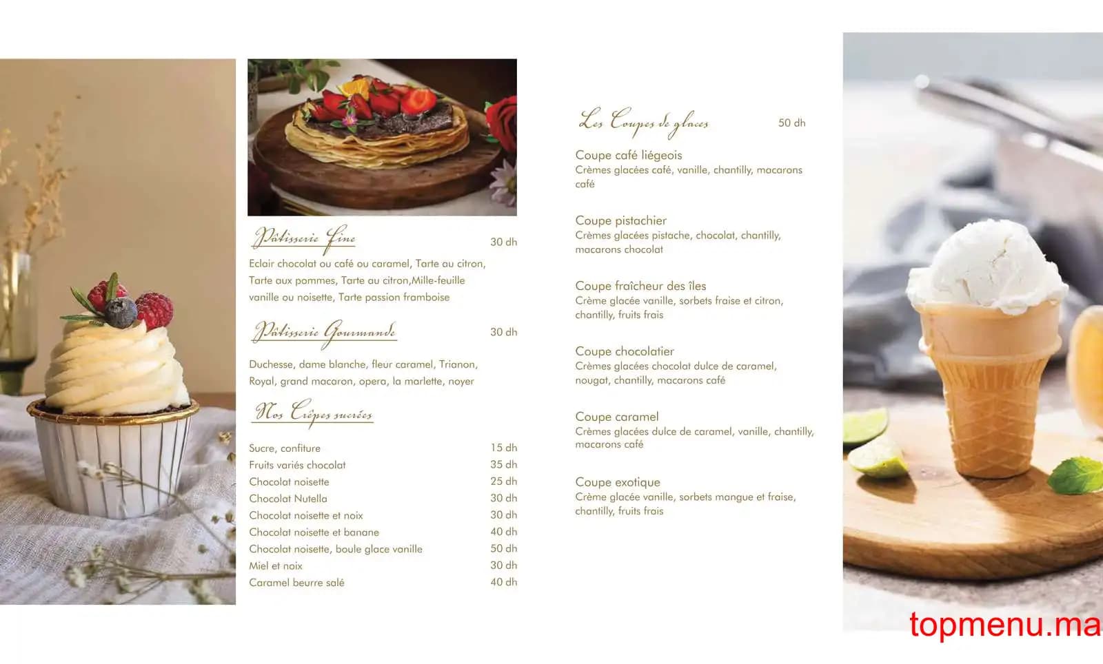 Restaurant La Marlette Guéliz menu page 5 La Marlette Guéliz menu page 5