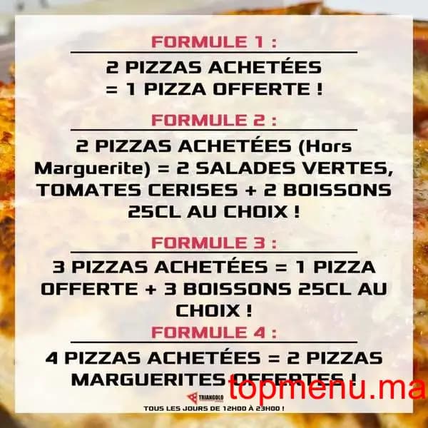 Restaurant Triangolo menu page 1 Triangolo menu page 1