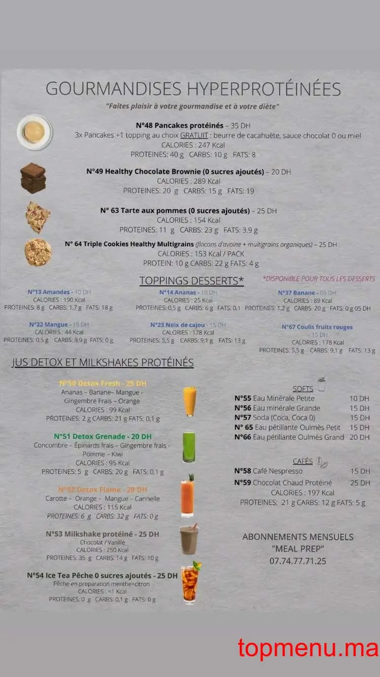 Restaurant EATClean menu page 3 EATClean menu page 3