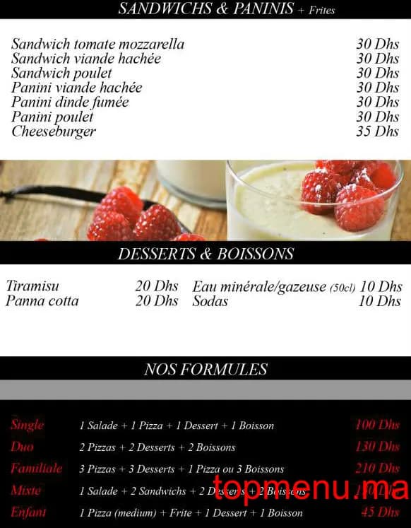 Restaurant Casa di Pizza menu page 1 Casa di Pizza menu page 1