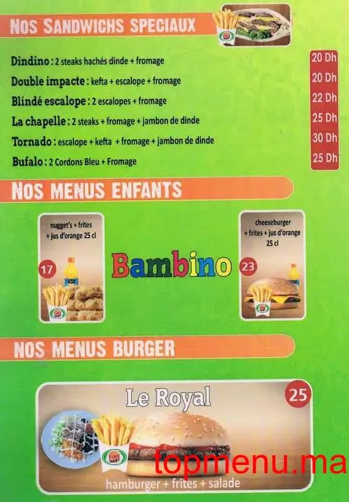 مطعم Fine Burger قائمة الطعام page 1 Fine Burger قائمة الطعام page 1