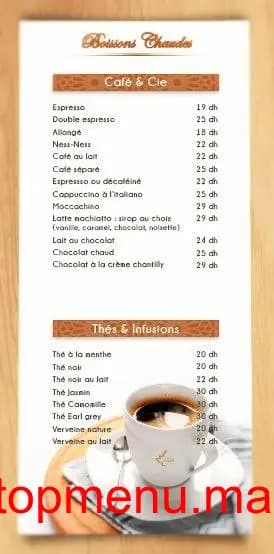 Restaurant Argana menu page 3 Argana menu page 3