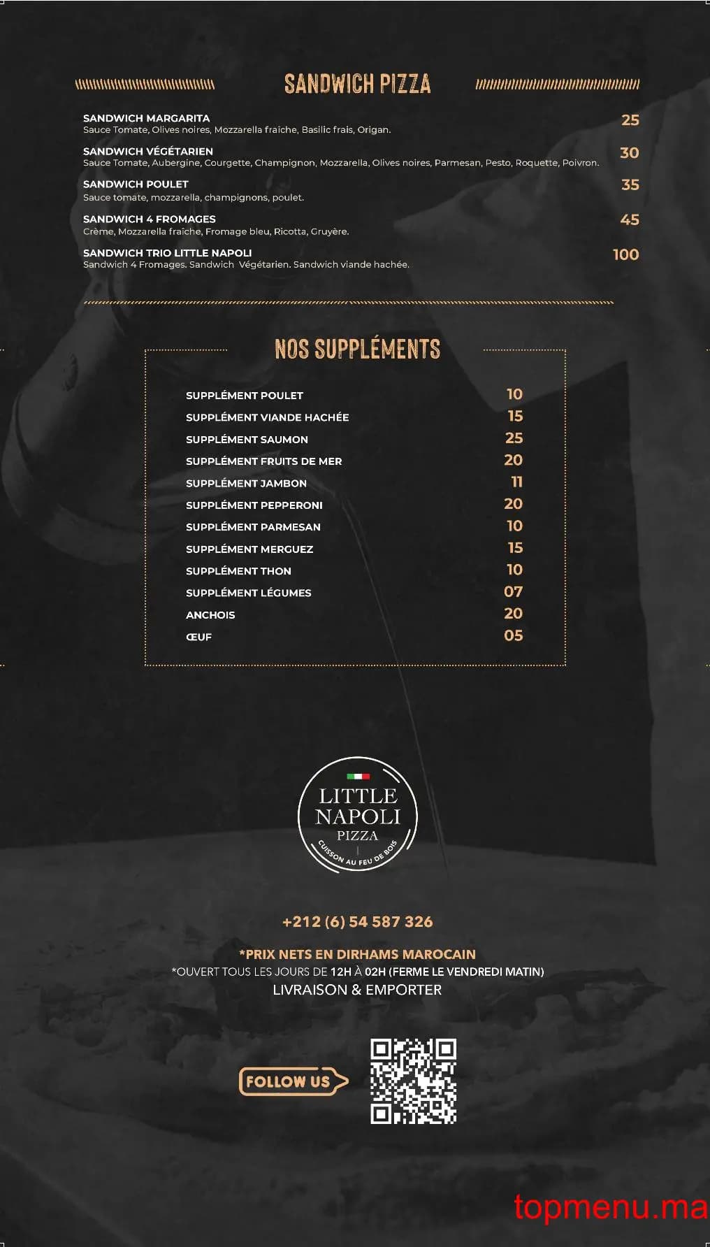 Restaurant Little Napoli menu page 2 Little Napoli menu page 2