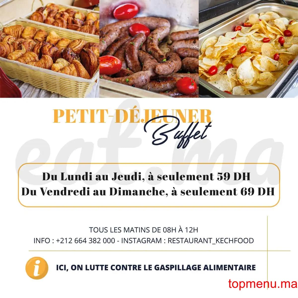 Restaurant Kech Food menu page 1 Kech Food menu page 1