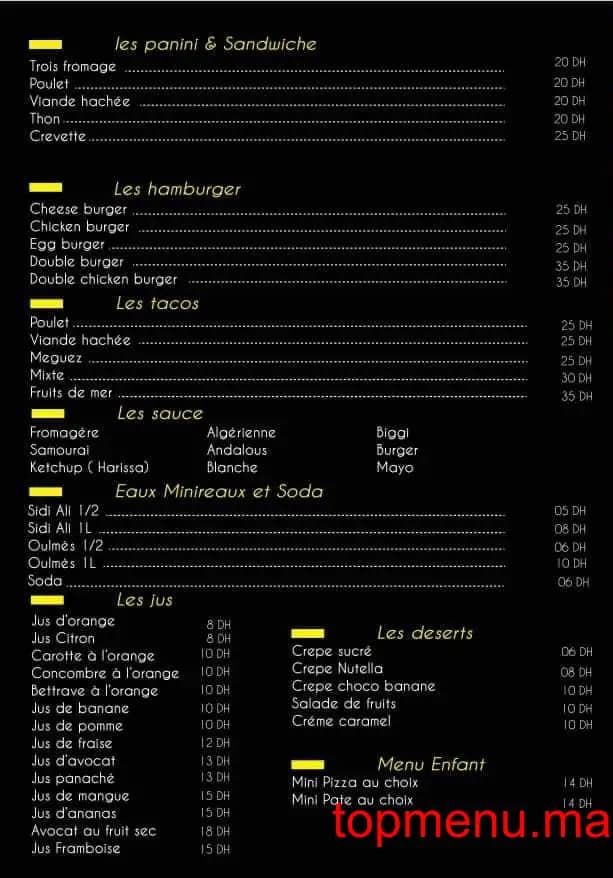 Restaurant Dekra Food menu page 1 Dekra Food menu page 1