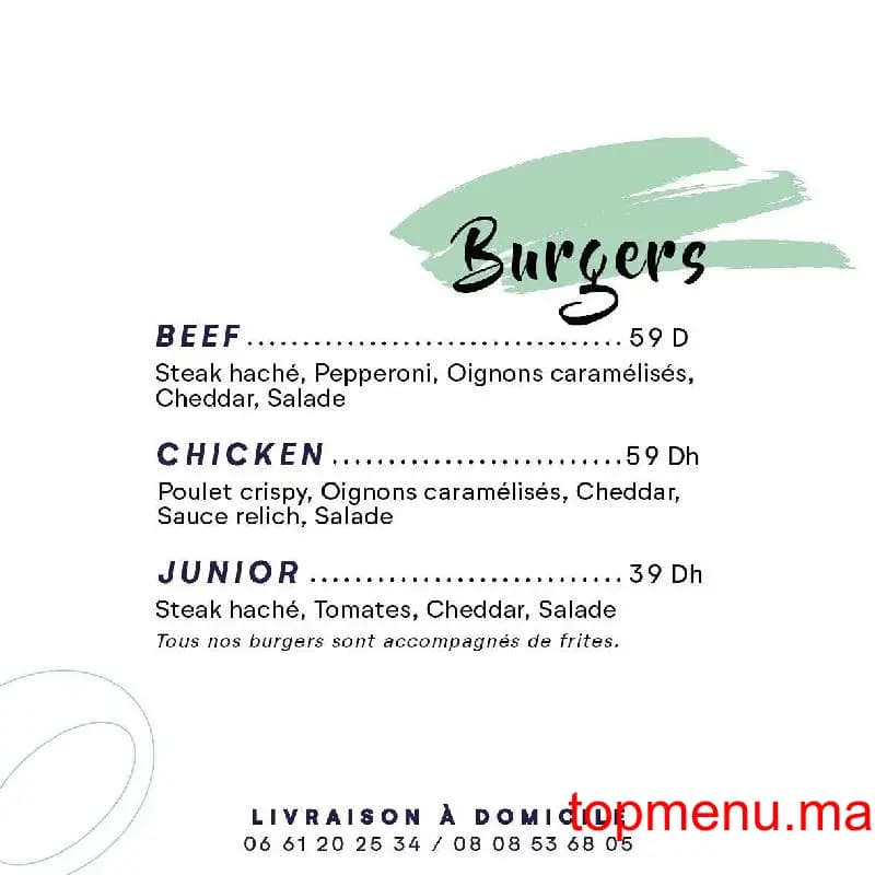 Restaurant BangBang menu page 1 BangBang menu page 1