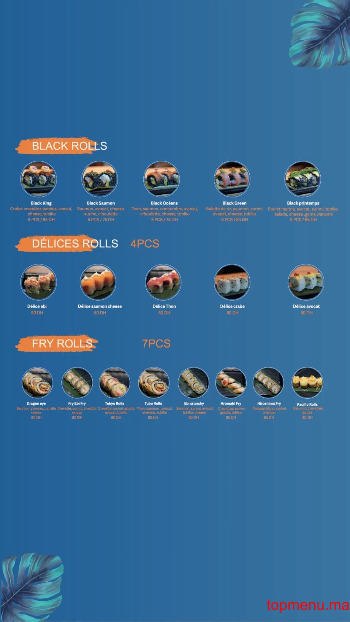 Restaurant Hy Sushi menu page 6 Hy Sushi menu page 6