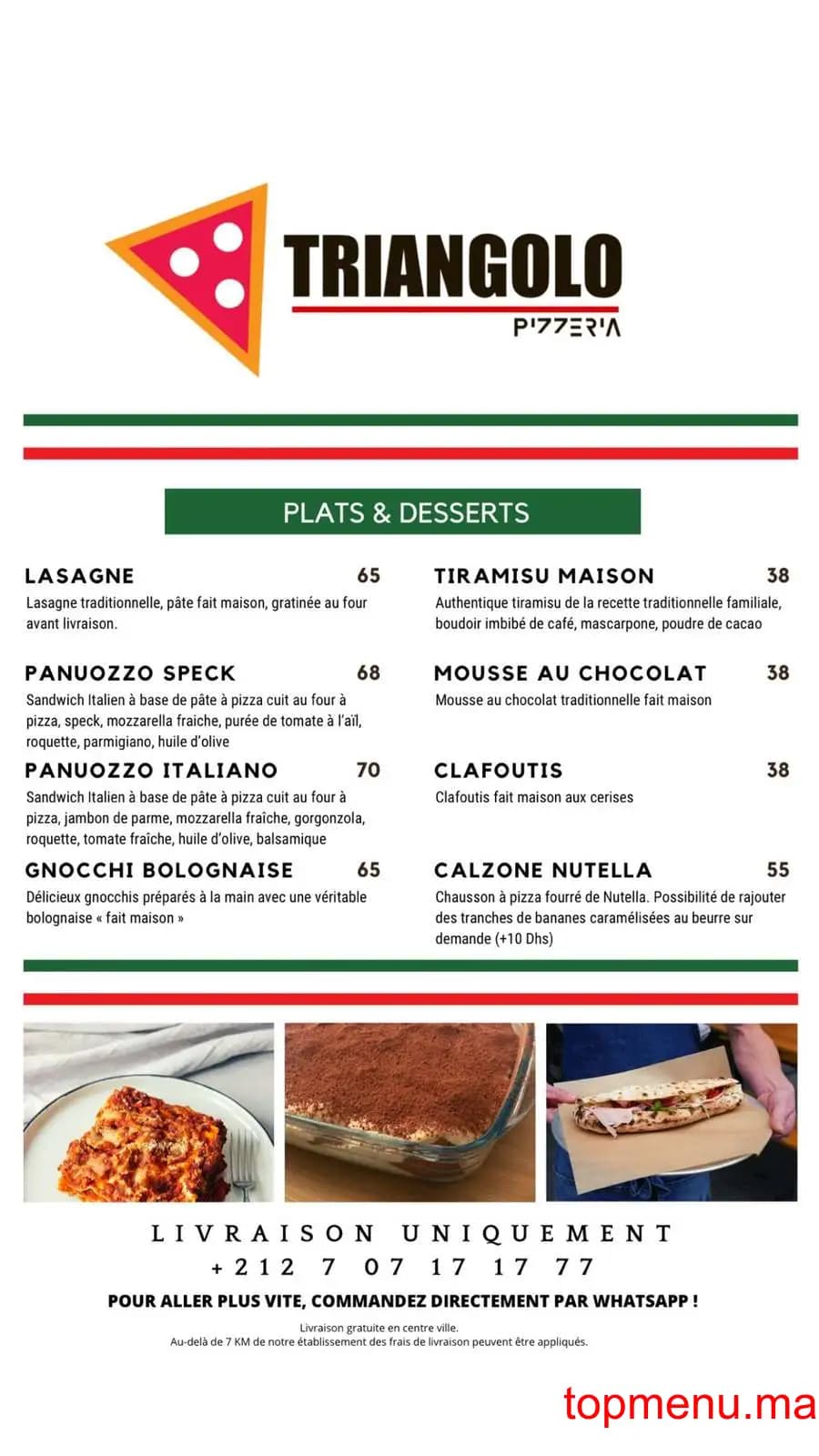 Restaurant Triangolo menu page 9 Triangolo menu page 9