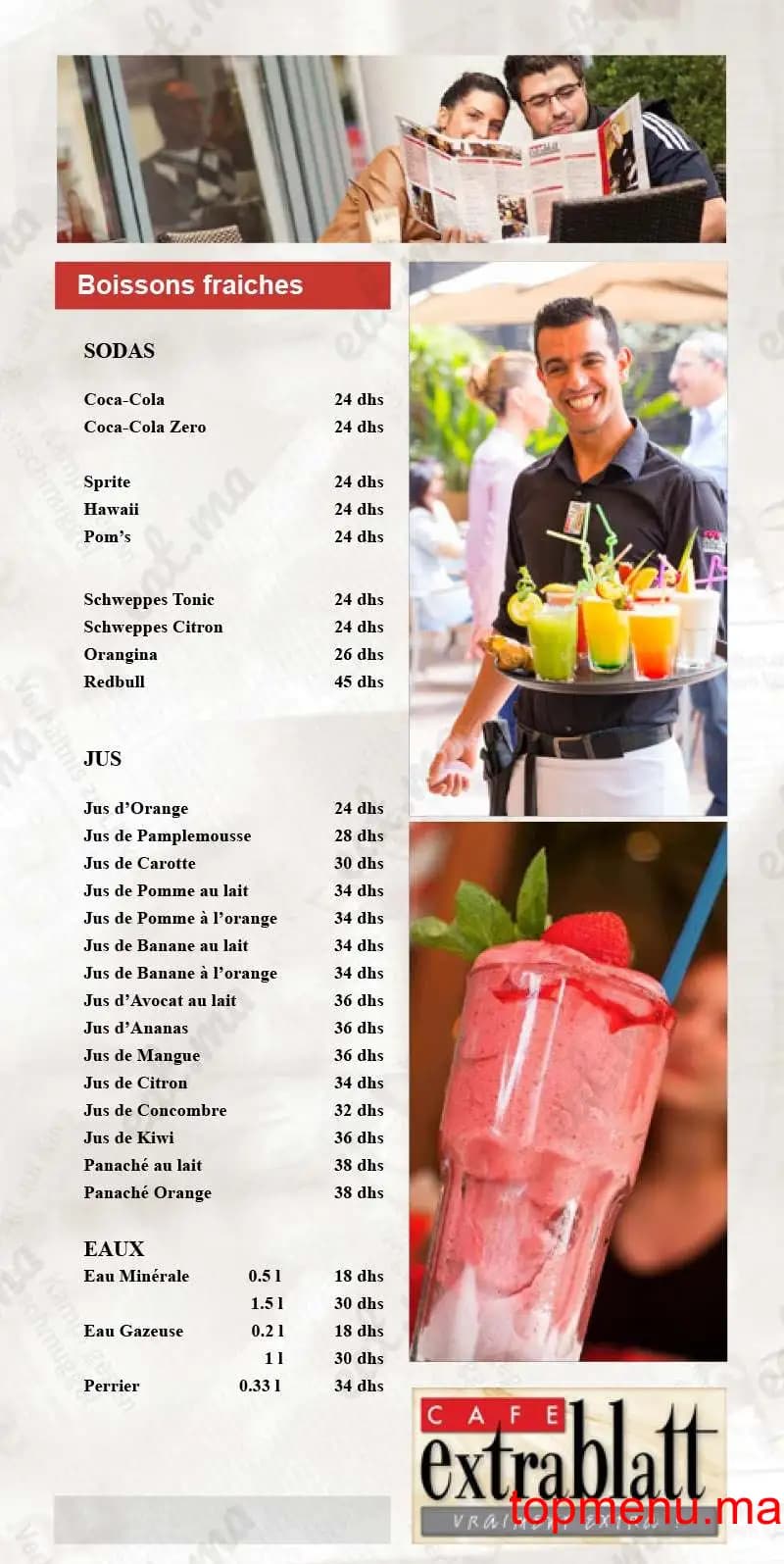 مطعم Extrablatt قائمة الطعام page 6 Extrablatt قائمة الطعام page 6