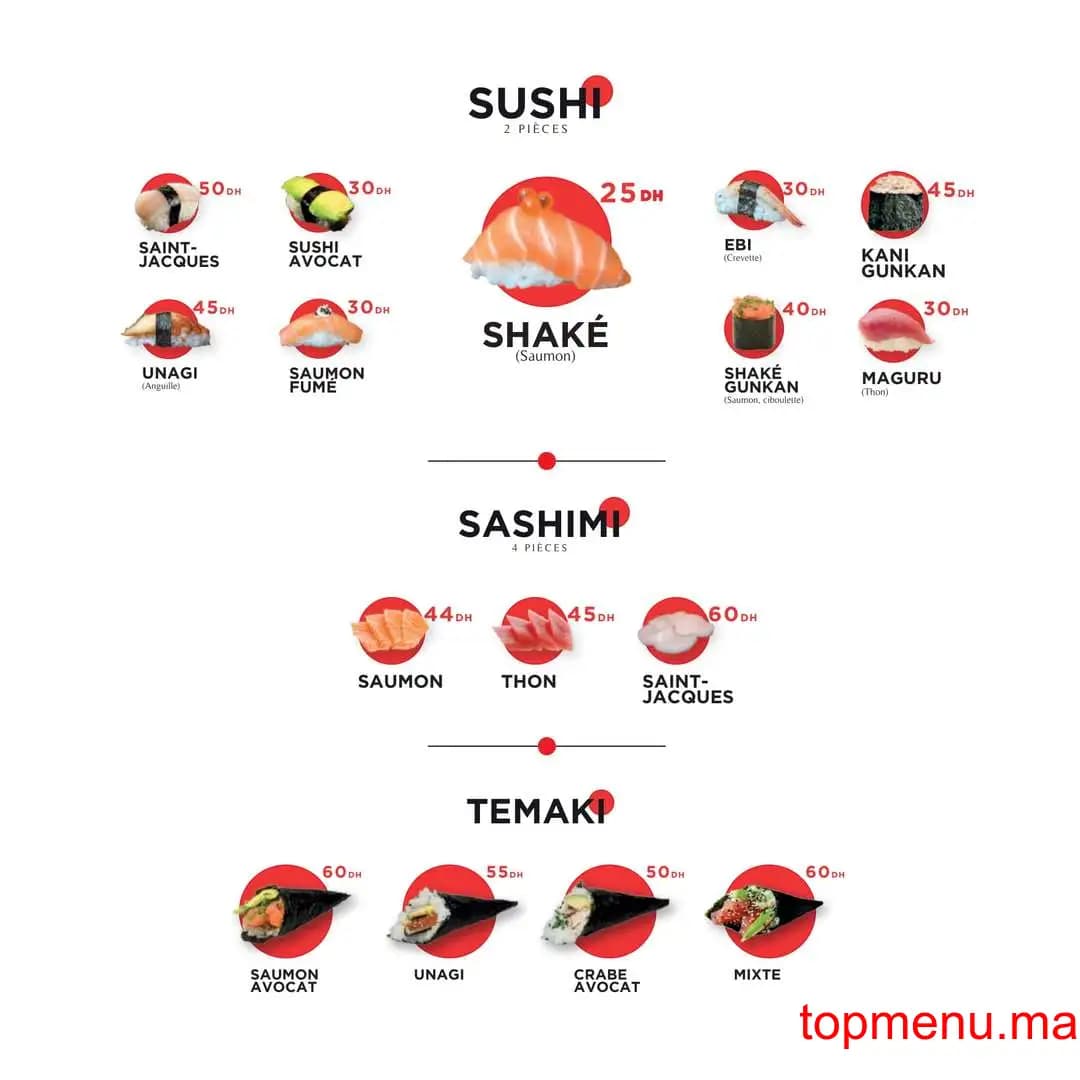 Restaurant Yoka Sushi menu page 6 Yoka Sushi menu page 6