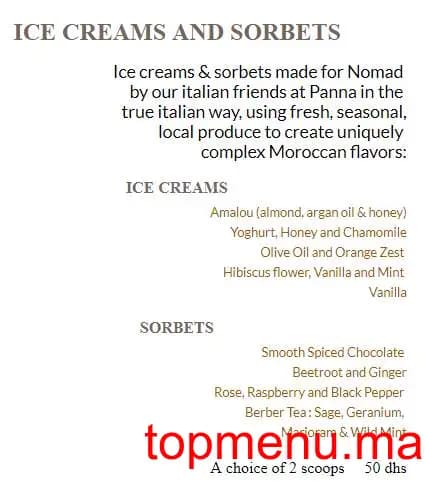 Restaurant Nomad menu page 6 Nomad menu page 6