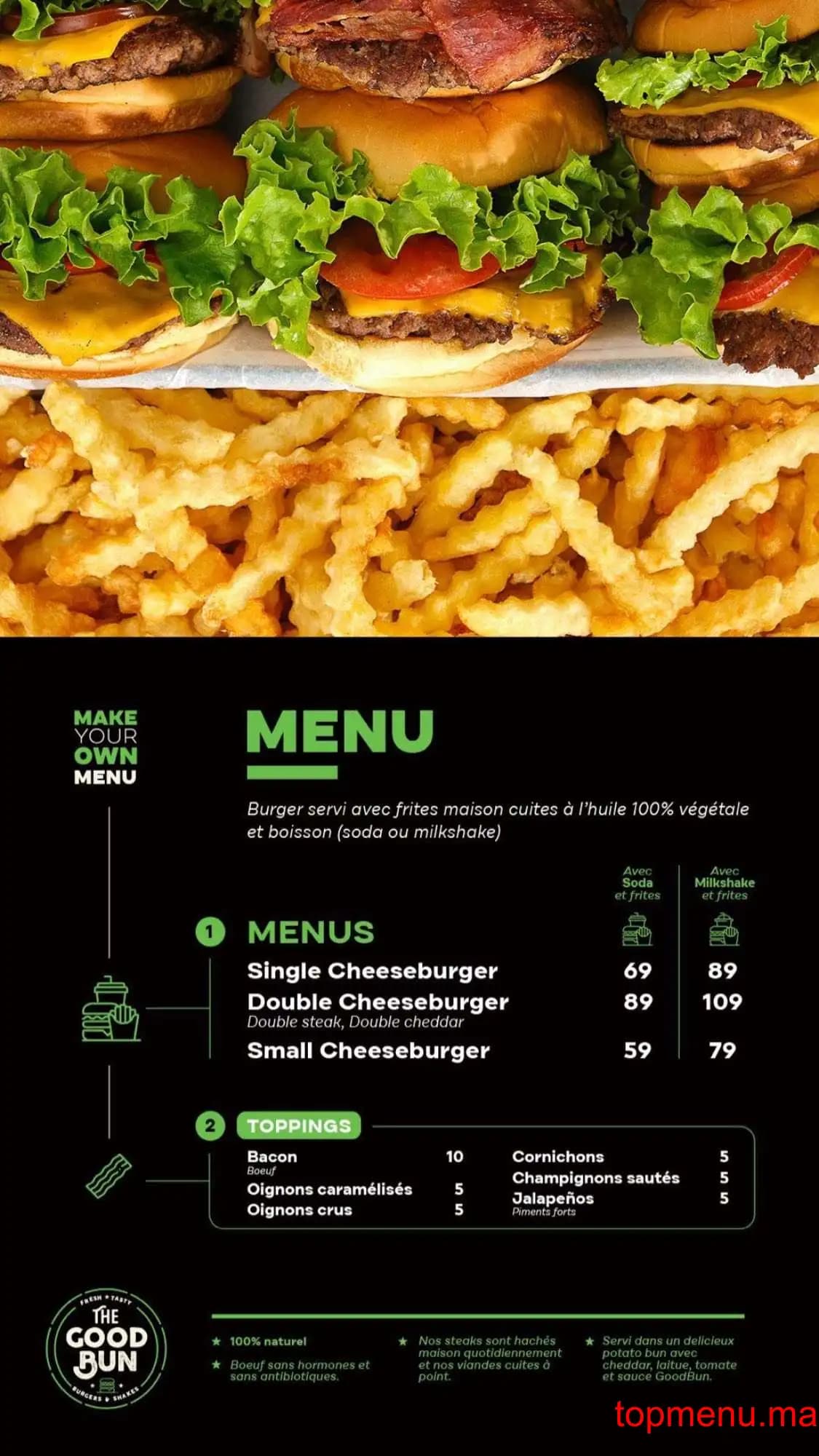 Restaurant The GoodBun menu page 2 The GoodBun menu page 2