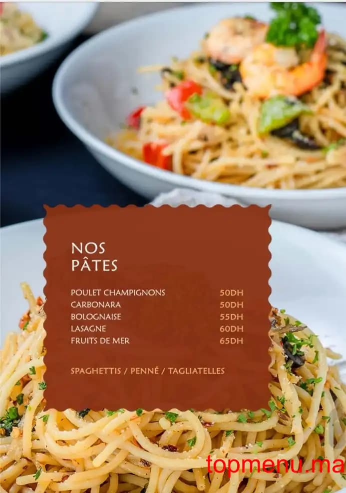 Restaurant Le coin menu page 6 Le coin menu page 6