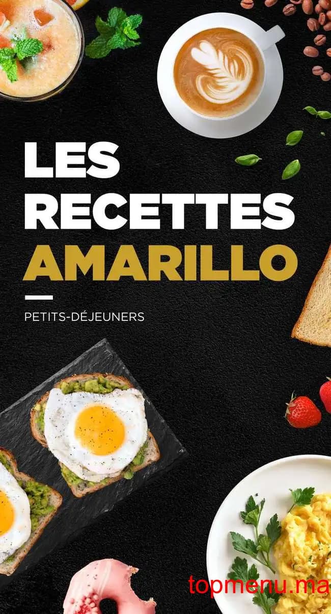 Restaurant Café Amarillo menu page 1 Café Amarillo menu page 1