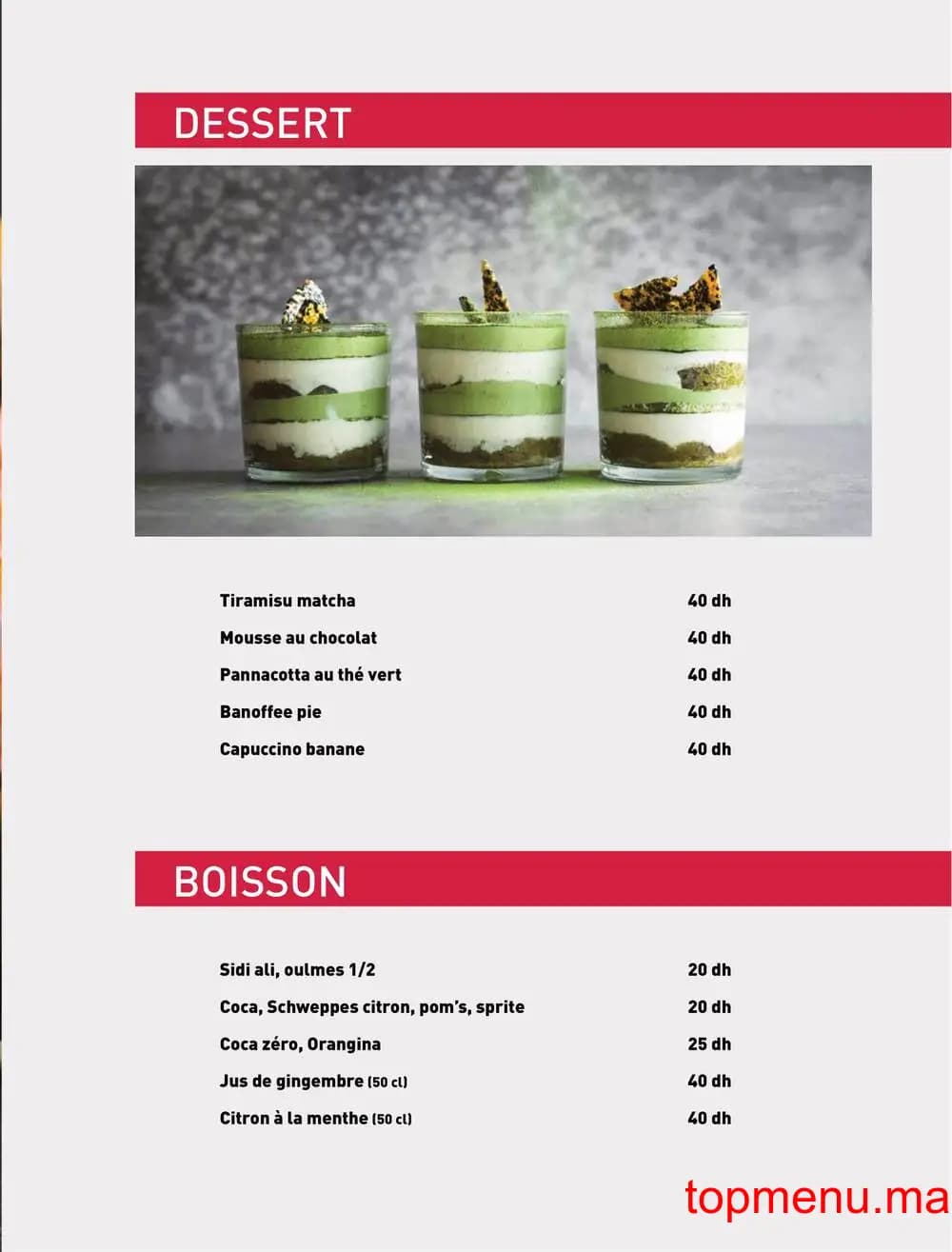 Restaurant Matsuri menu page 19 Matsuri menu page 19