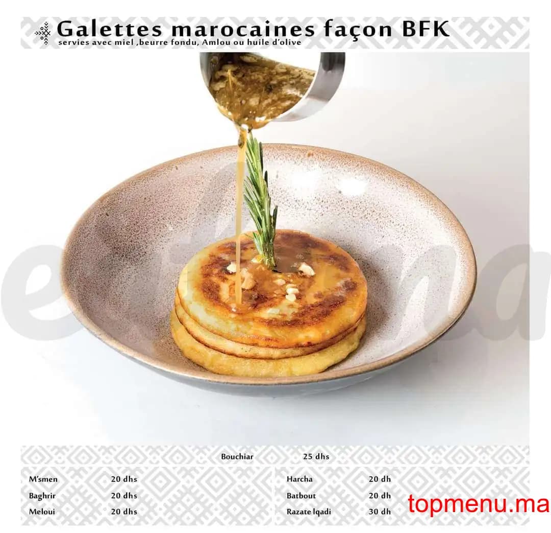 Restaurant Beldi Fusion Kitchen menu page 12 Beldi Fusion Kitchen menu page 12