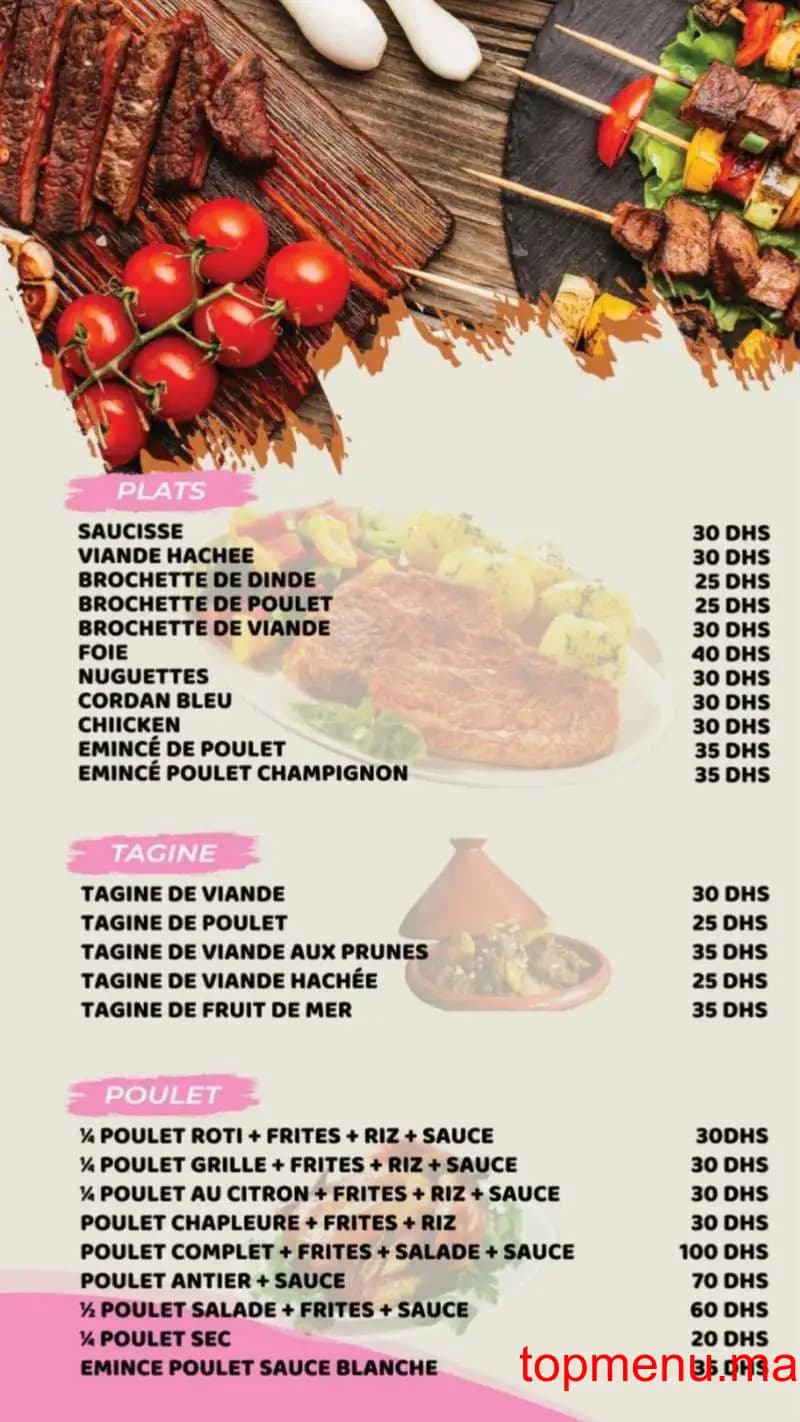 Restaurant Snack Simo menu page 7 Snack Simo menu page 7