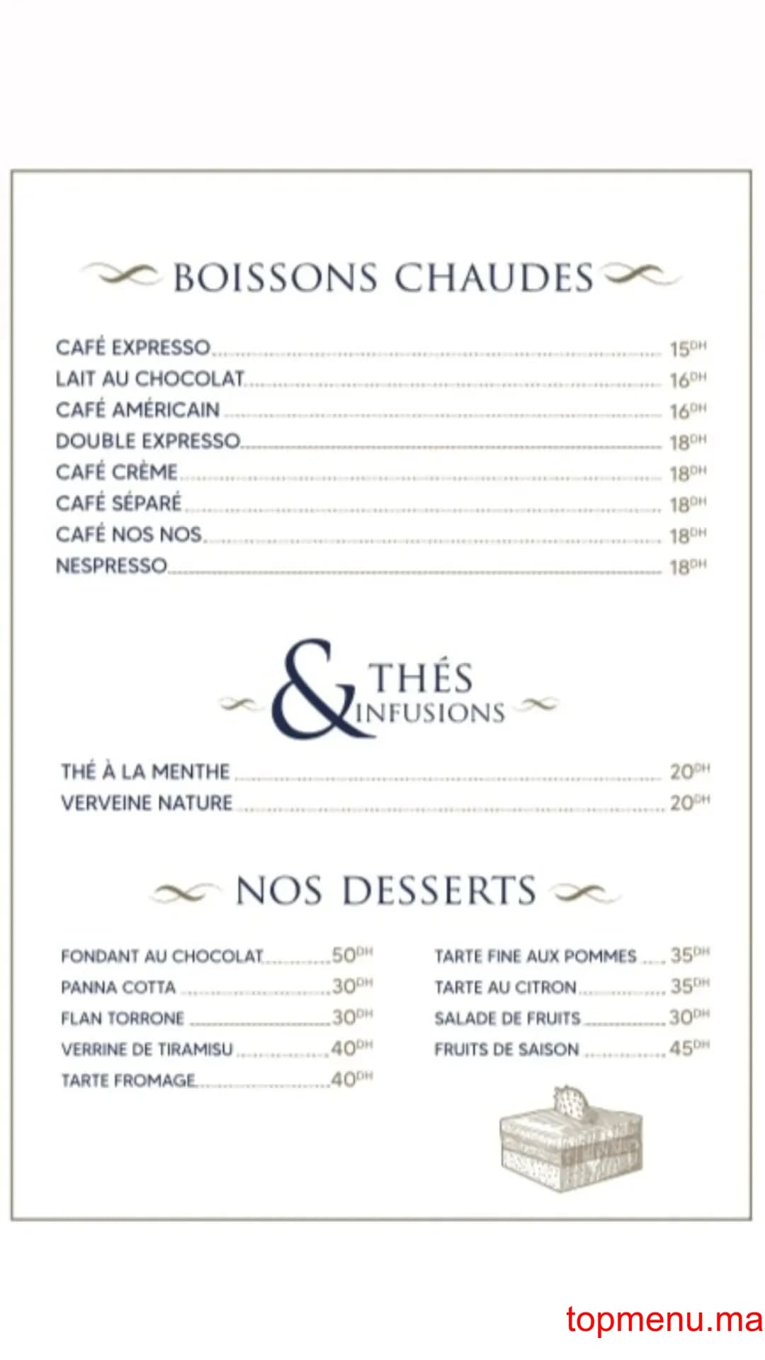 Restaurant La maison du poisson menu page 1 La maison du poisson menu page 1