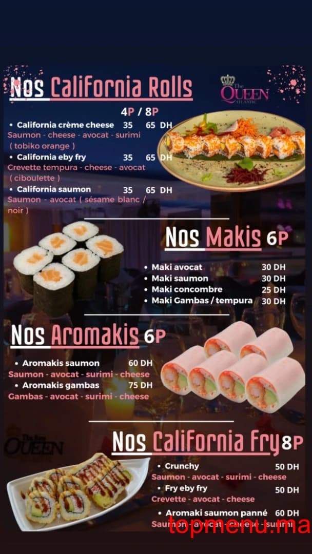 Restaurant Queen Atlantic menu page 5 Queen Atlantic menu page 5