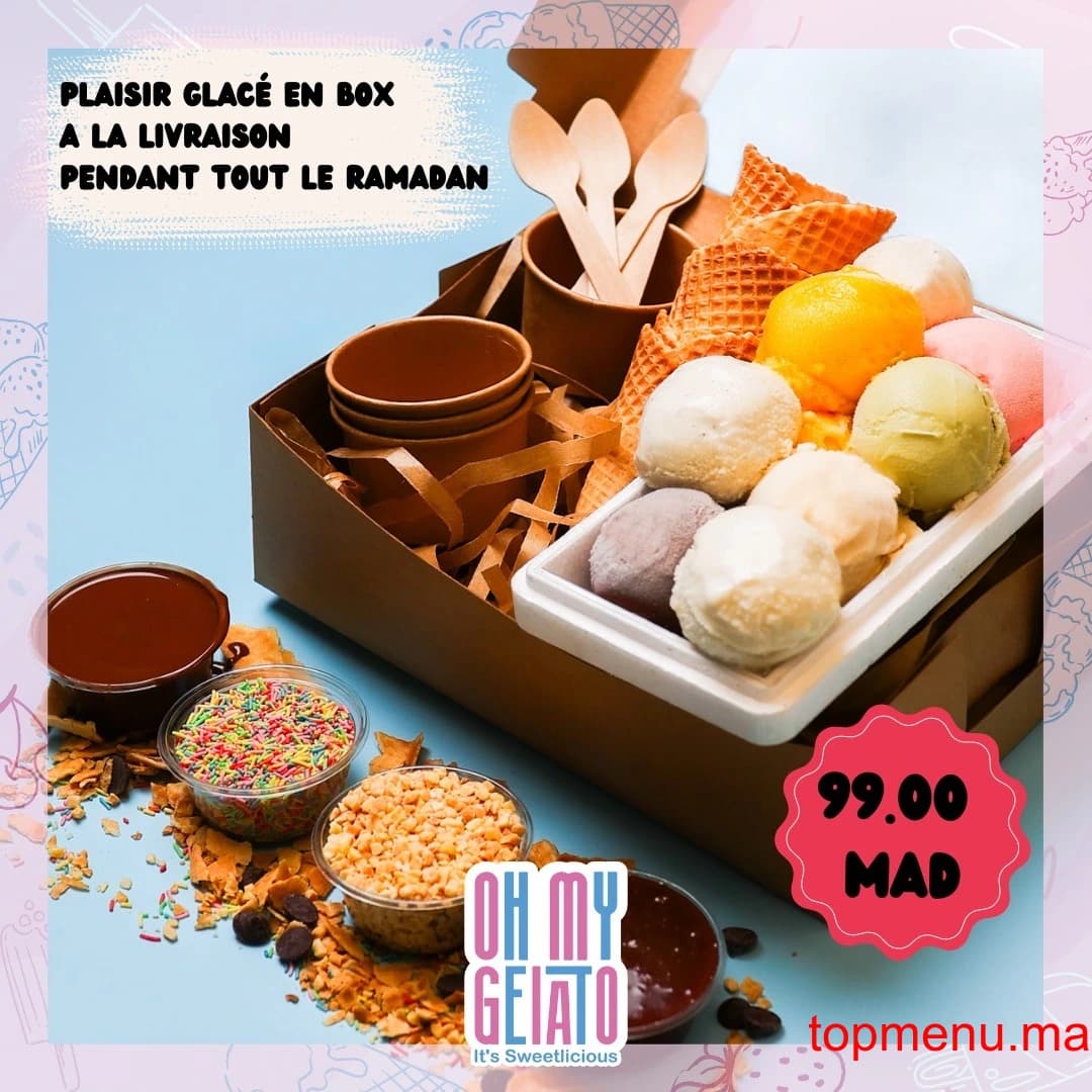 Restaurant Oh My Gelato menu page 1 Oh My Gelato menu page 1