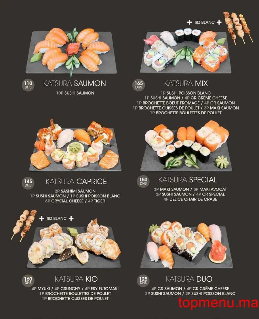 Restaurant Katsura menu page 4 Katsura menu page 4