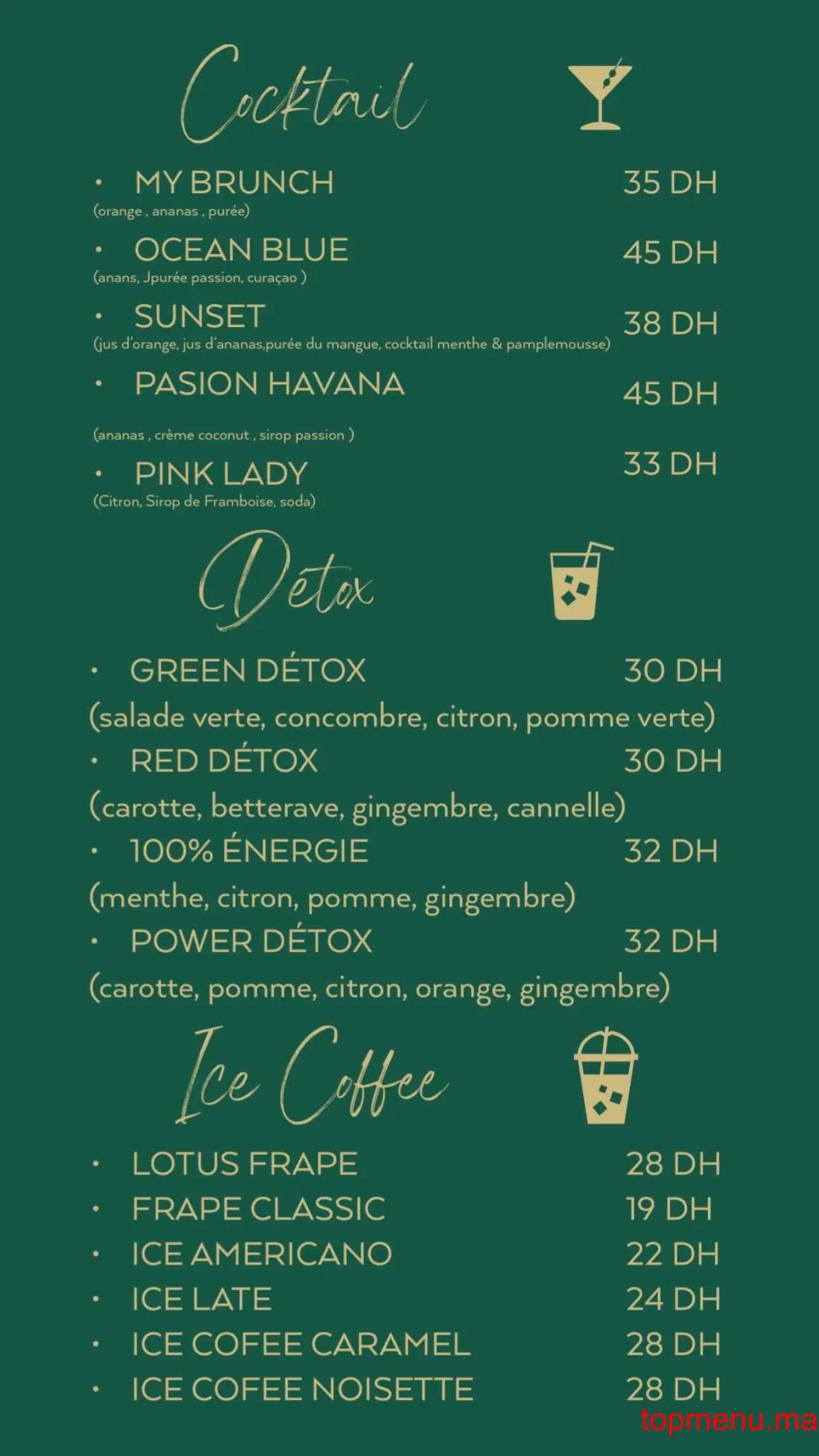 Restaurant My Brunch menu page 4 My Brunch menu page 4