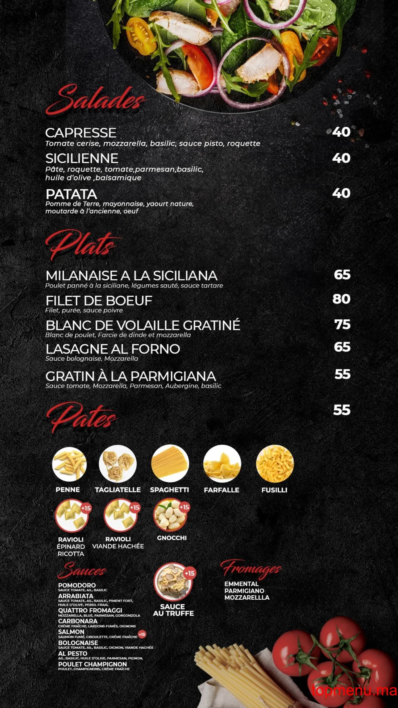 Restaurant Baba Pizza menu page 1 Baba Pizza menu page 1