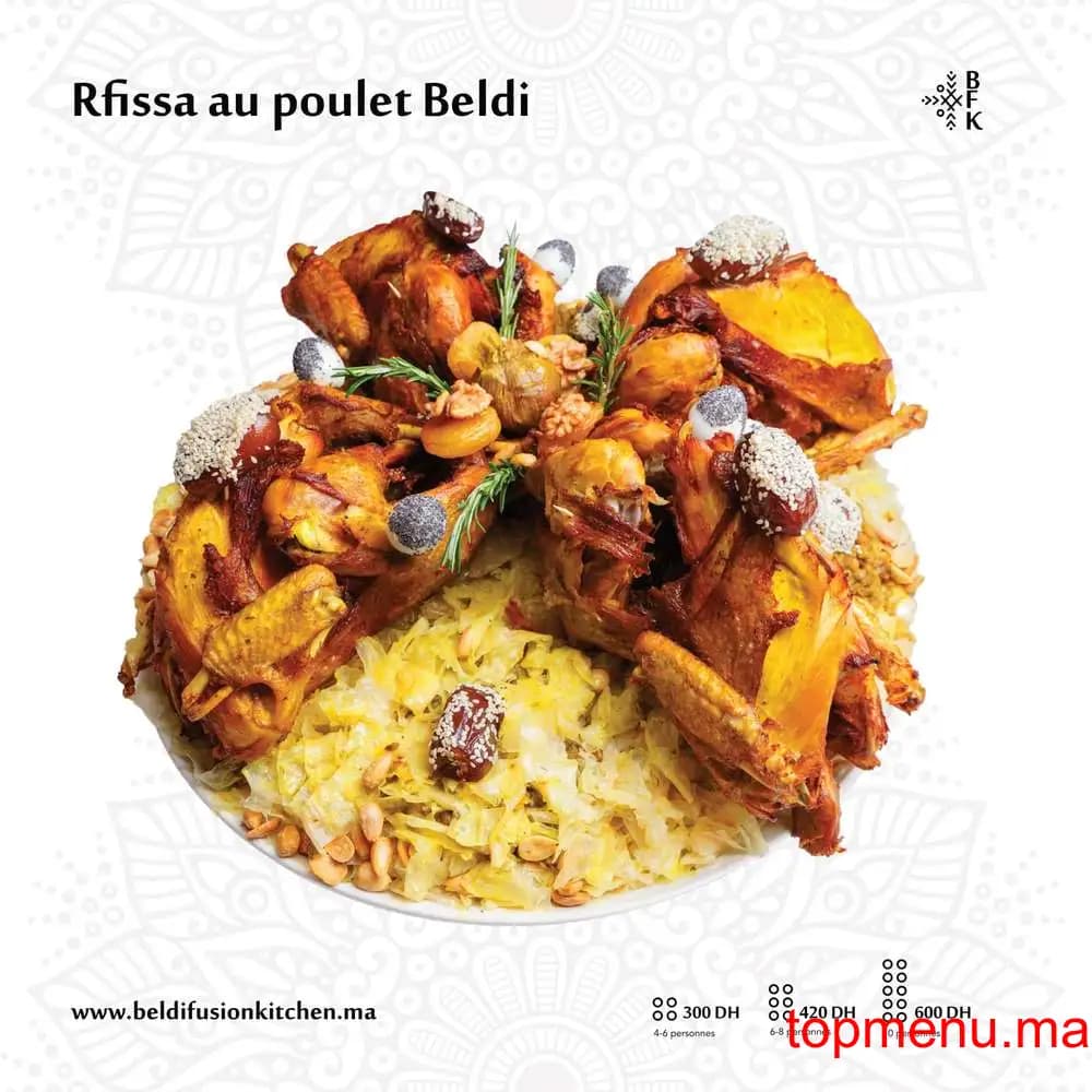 Restaurant Beldi Fusion Kitchen Traiteur menu page 12 Beldi Fusion Kitchen Traiteur menu page 12