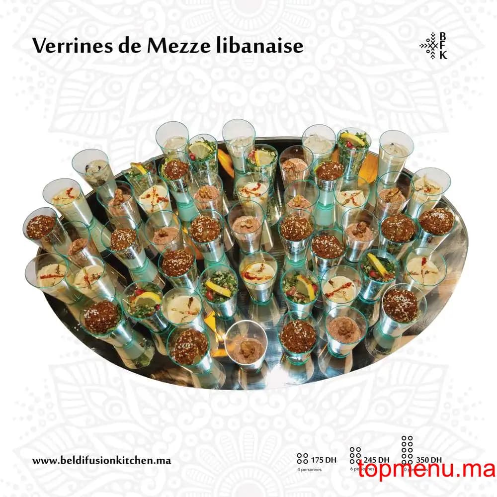 Restaurant Beldi Fusion Kitchen Traiteur menu page 4 Beldi Fusion Kitchen Traiteur menu page 4