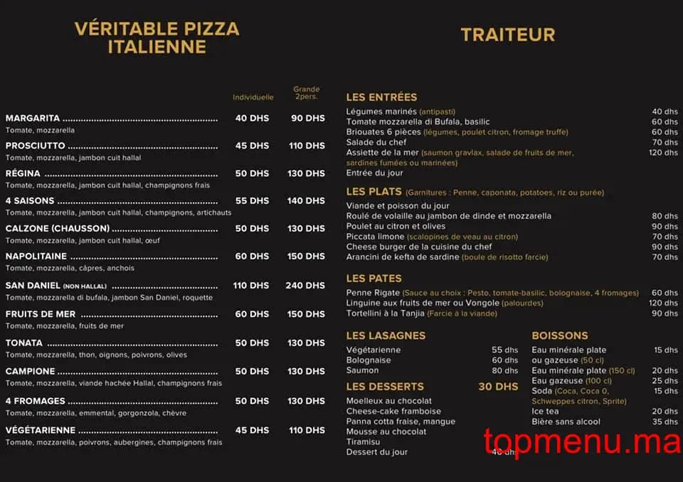 Restaurant Maison Olivier Bearzatto menu page 1 Maison Olivier Bearzatto menu page 1