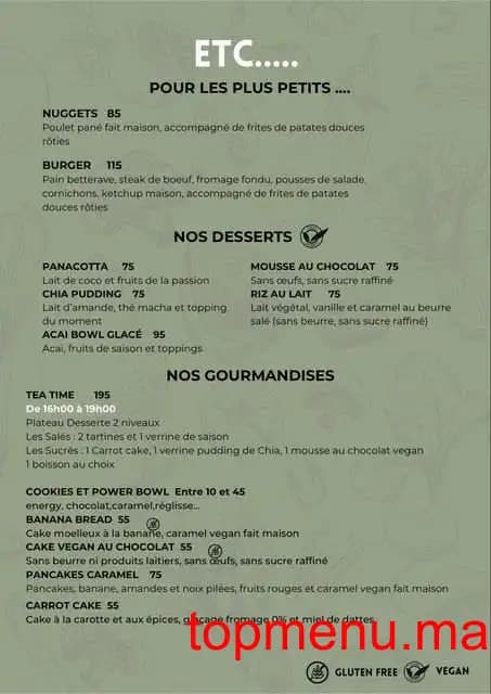 Restaurant Nativ’ Kitchen menu page 4 Nativ’ Kitchen menu page 4