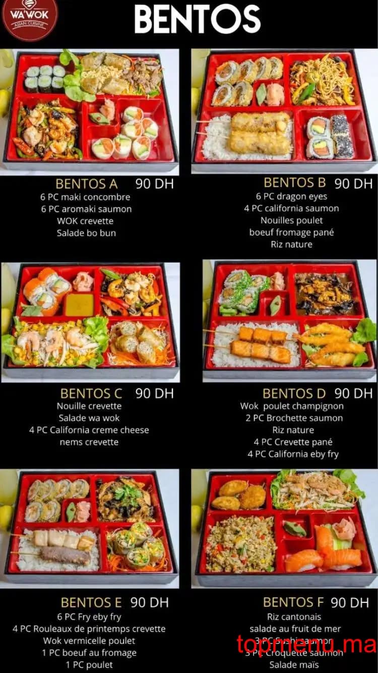 Restaurant Wa’Wok menu page 7 Wa’Wok menu page 7