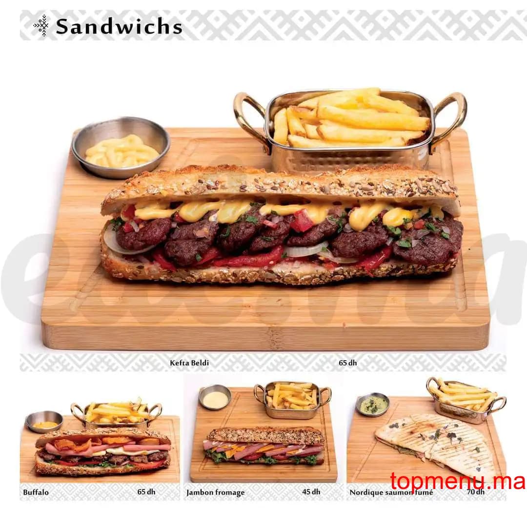 Restaurant Beldi Fusion Kitchen menu page 34 Beldi Fusion Kitchen menu page 34