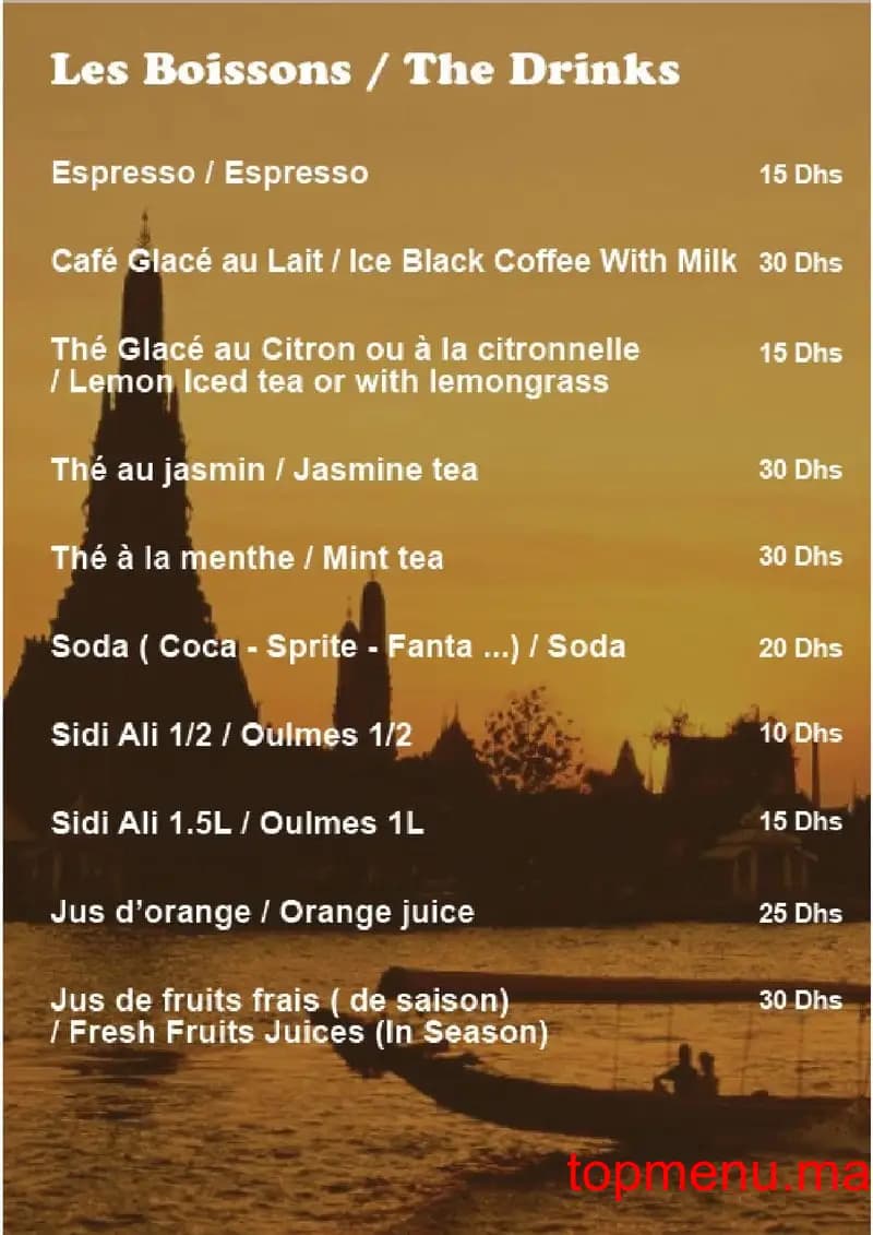 Restaurant Le Bol de Saigon menu page 5 Le Bol de Saigon menu page 5