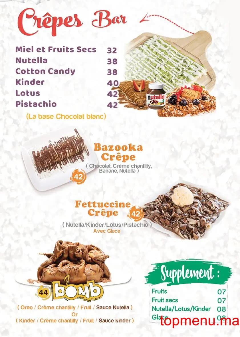 Restaurant Juice bar menu page 1 Juice bar menu page 1