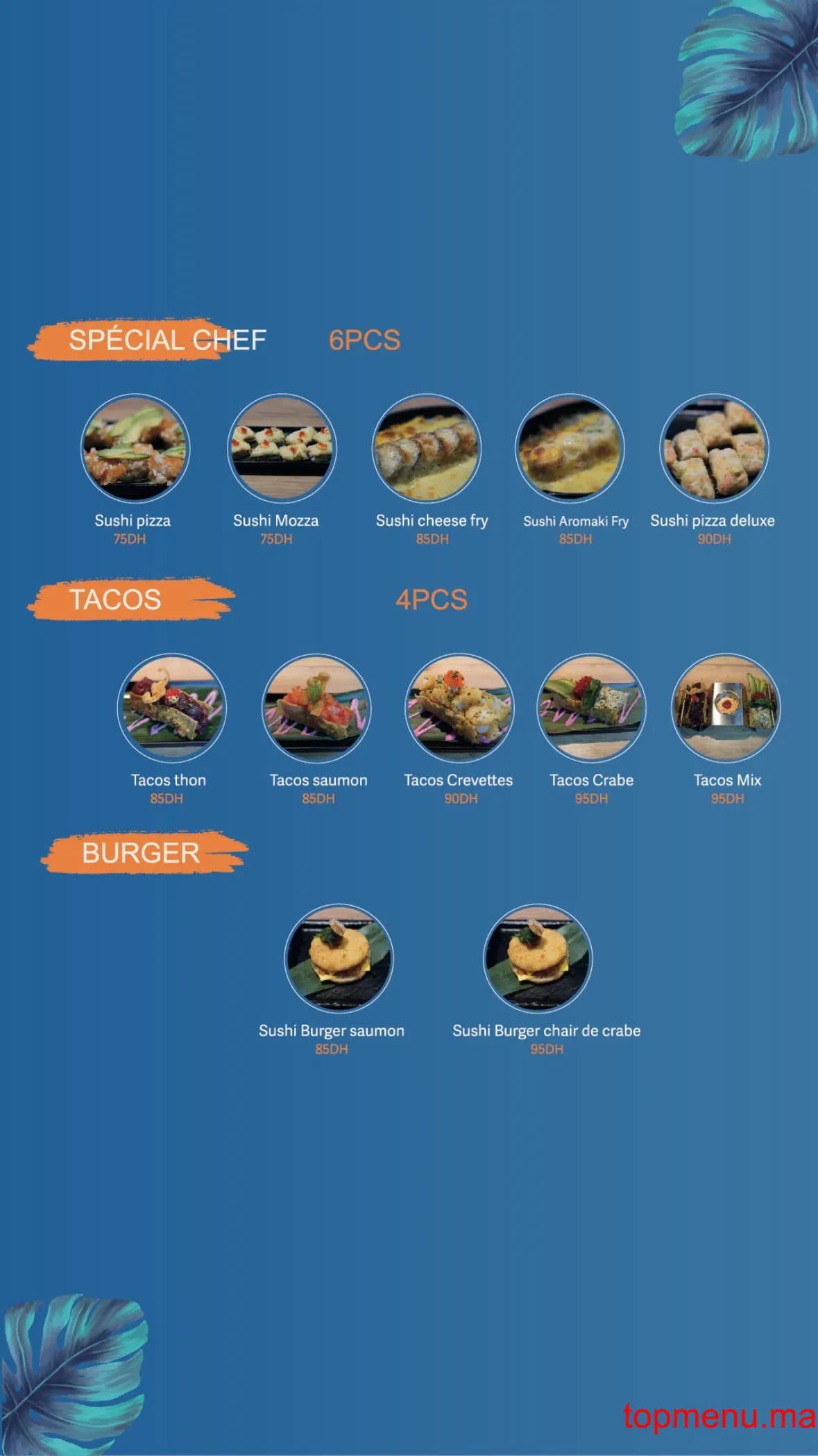 Restaurant Hy Sushi menu page 5 Hy Sushi menu page 5