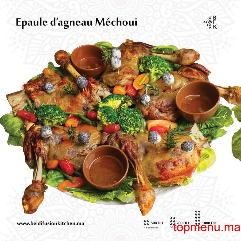 Restaurant Beldi Fusion Kitchen Traiteur menu page 8 Beldi Fusion Kitchen Traiteur menu page 8