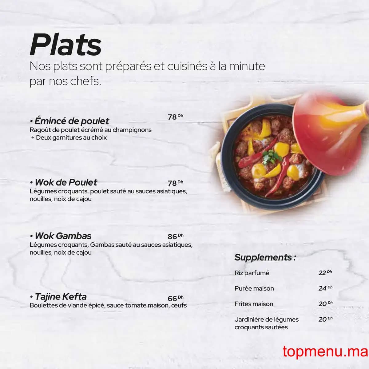 Restaurant Maison Mignardise menu page 7 Maison Mignardise menu page 7