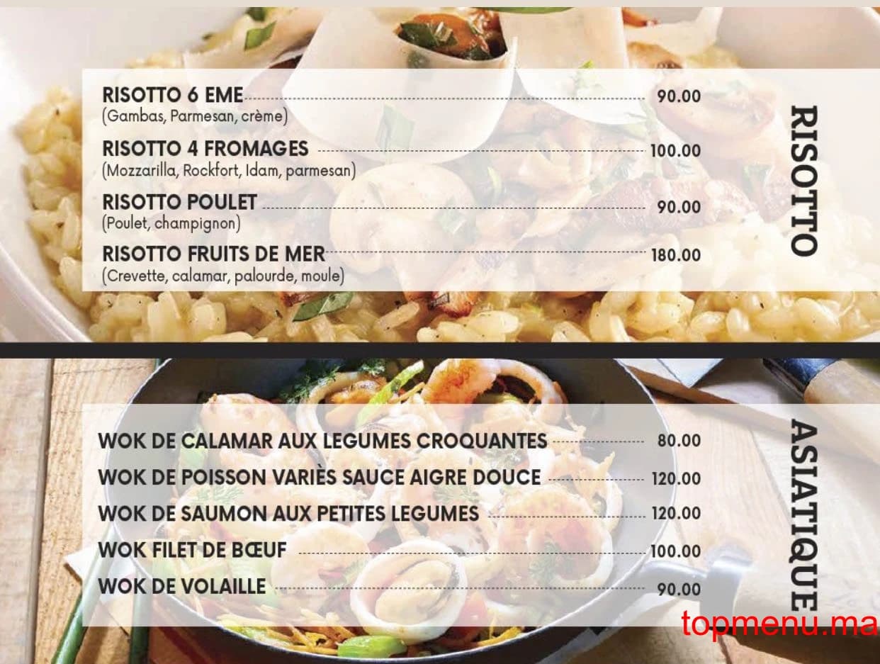 Restaurant 6ÈME CAFE menu page 11 6ÈME CAFE menu page 11