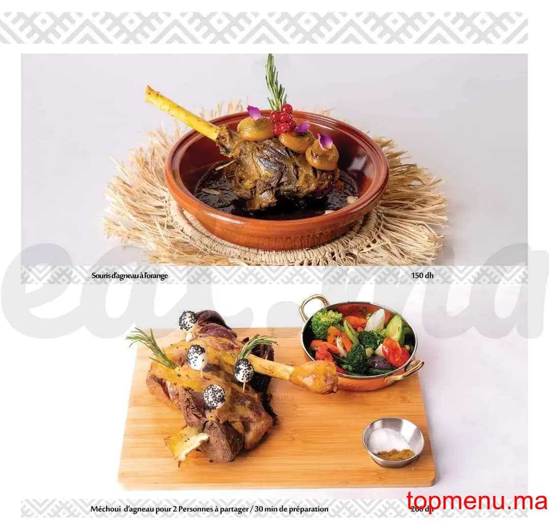 Restaurant Beldi Fusion Kitchen menu page 30 Beldi Fusion Kitchen menu page 30