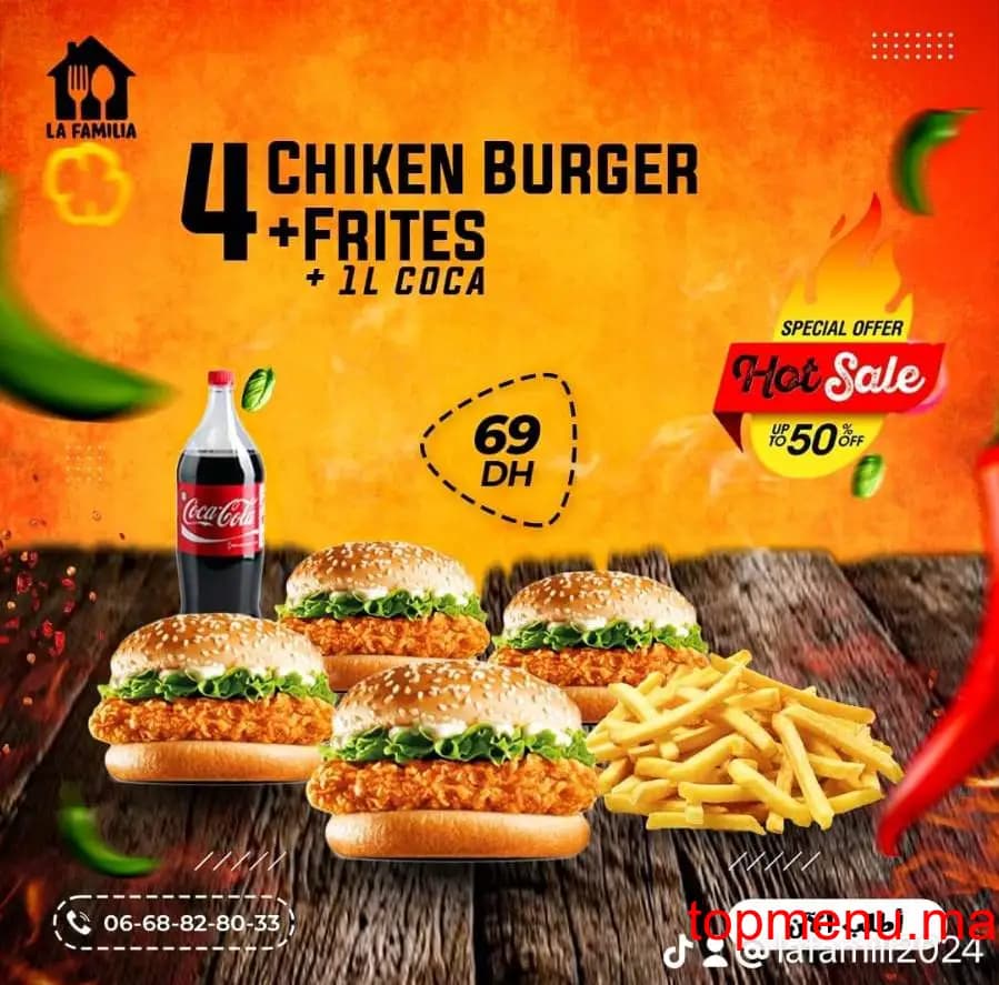 Restaurant La Familia menu page 2 La Familia menu page 2