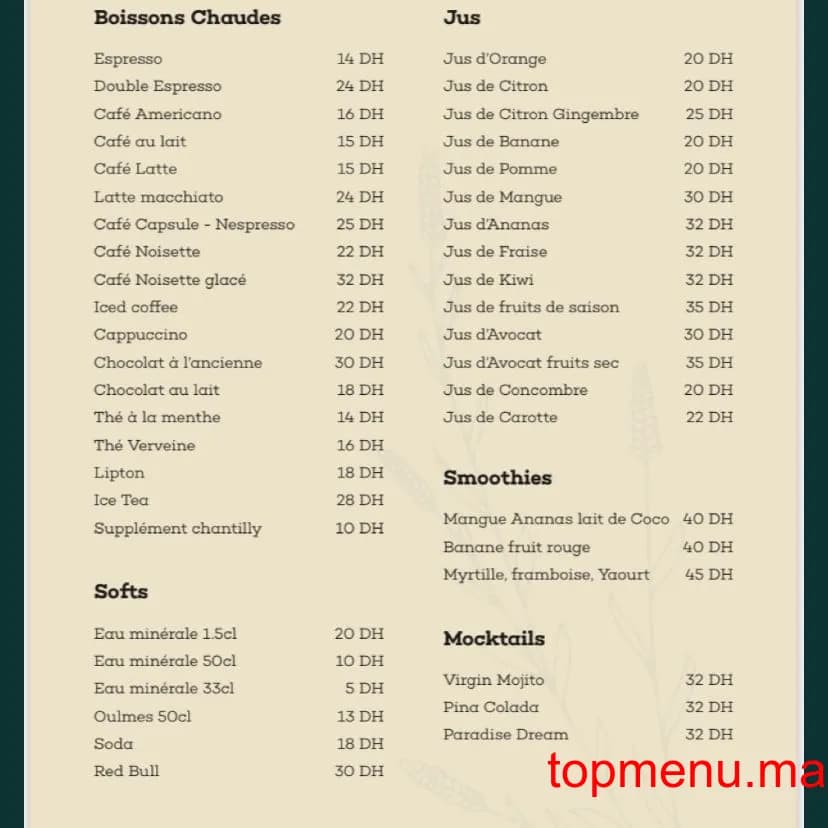 Restaurant Gano menu page 12 Gano menu page 12